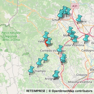 Mappa Via Monte Ortigara, 36073 Valdagno VI, Italia (9.481)