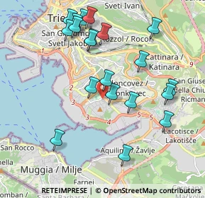 Mappa Piazzale di Giarizzole, 34148 Trieste TS, Italia (2.0725)