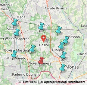 Mappa Via Generale Cantore, 20832 Desio MB, Italia (4.28455)