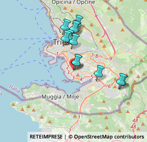 Mappa Famila, 34148 Trieste TS, Italia (3.04333)