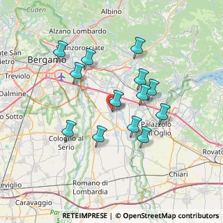 Mappa Via dei Salici, 24050 Calcinate BG, Italia (6.50385)