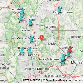 Mappa Via Custoza, 20832 Desio MB, Italia (5.47167)
