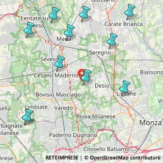 Mappa Via Custoza, 20832 Desio MB, Italia (5.46)