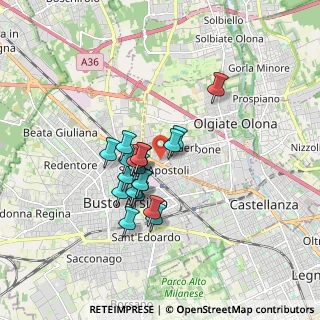 Mappa Via dei Gigli, 21052 Busto Arsizio VA, Italia (1.26947)