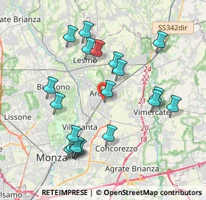 Mappa Via Croce, 20862 Arcore MB, Italia (3.927)