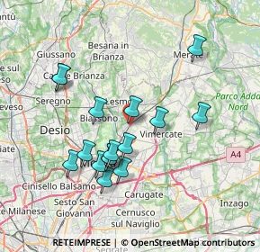 Mappa Via Croce, 20862 Arcore MB, Italia (6.79875)