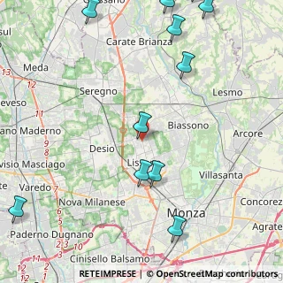 Mappa Via Santa Margherita, 20851 Lissone MB, Italia (5.90455)