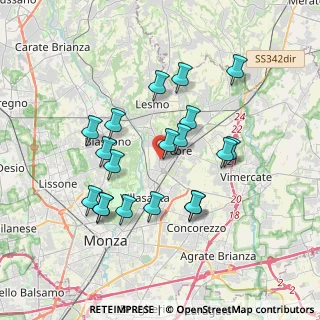 Mappa Via Monviso, 20862 Arcore MB, Italia (3.38789)
