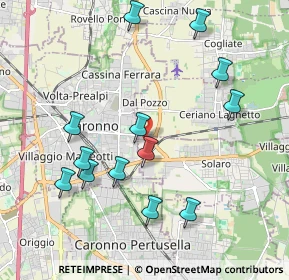 Mappa Via Vecchia per Saronno, 20033 Solaro MI, Italia (2.08385)