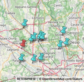 Mappa Via Vecchia per Saronno, 20033 Solaro MI, Italia (6.07077)