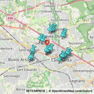 Mappa Via Bergamo, 21057 Olgiate Olona VA, Italia (1.416)