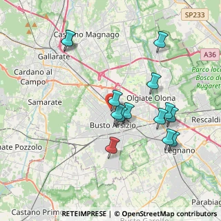 Mappa Via Castelfidardo, 21052 Busto Arsizio VA, Italia (3.72214)
