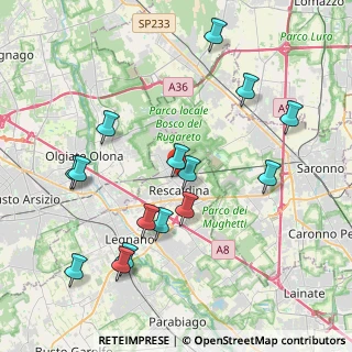 Mappa Piazzale dei Donatori, 20027 Rescaldina MI, Italia (4.28533)