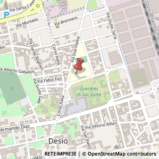 Mappa Via Due Palme, 2, 20832 Desio, Monza e Brianza (Lombardia)