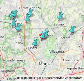Mappa Via dei Gelsi, 20853 Biassono MB, Italia (4.19182)