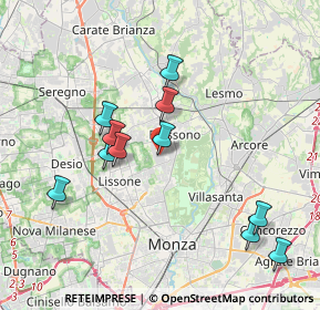 Mappa Via dei Gelsi, 20853 Biassono MB, Italia (3.78091)