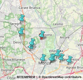 Mappa Via dei Gelsi, 20853 Biassono MB, Italia (4.11273)