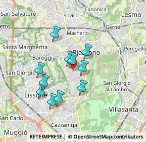 Mappa Via dei Gelsi, 20853 Biassono MB, Italia (1.43727)