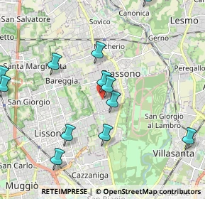Mappa Via dei Gelsi, 20853 Biassono MB, Italia (2.25167)