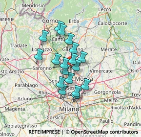 Mappa Via Pontida, 20832 Desio MB, Italia (9.70167)