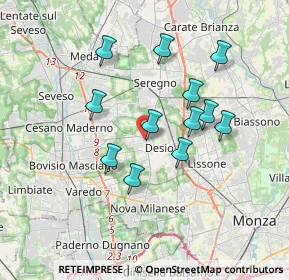 Mappa Via Pontida, 20832 Desio MB, Italia (3.12)