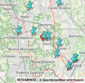 Mappa Via Pontida, 20832 Desio MB, Italia (4.58083)