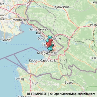 Mappa Via del Ponticello, 34146 Trieste TS, Italia (52.555)