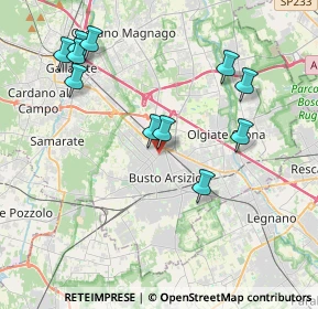 Mappa Via Tarvisio, 21052 Busto Arsizio VA, Italia (4.14273)