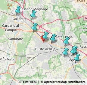 Mappa Via Tarvisio, 21052 Busto Arsizio VA, Italia (3.93545)