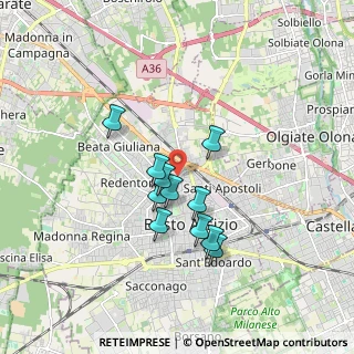 Mappa Via Tarvisio, 21052 Busto Arsizio VA, Italia (1.36636)