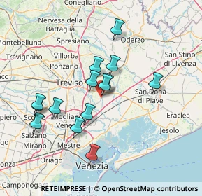 Mappa Via Nicolò Tommaseo, 31056 Roncade TV, Italia (12.88786)