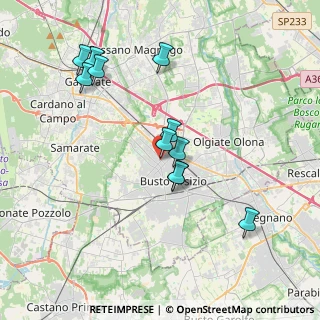 Mappa Via Pontebba, 21052 Busto Arsizio VA, Italia (3.53636)