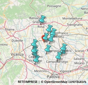 Mappa Via Nicolini, 35013 Cittadella PD, Italia (10.49308)