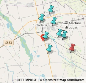 Mappa Via Nicolini, 35013 Cittadella PD, Italia (4.28818)