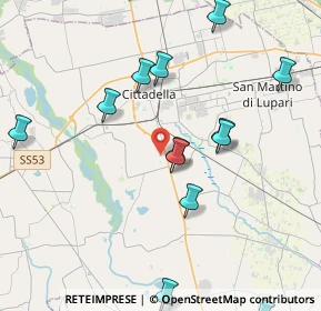 Mappa Via Nicolini, 35013 Cittadella PD, Italia (4.64929)