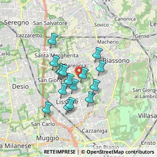 Mappa Via Emilio Gola, 20851 Lissone MB, Italia (1.40438)