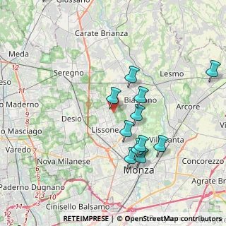 Mappa Via Emilio Gola, 20851 Lissone MB, Italia (3.98667)