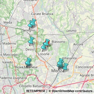 Mappa Via Emilio Gola, 20851 Lissone MB, Italia (3.95091)