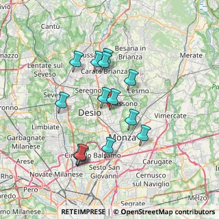 Mappa Via Emilio Gola, 20851 Lissone MB, Italia (6.44)