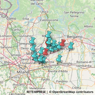 Mappa Vicolo Stretto, 20882 Bellusco MB, Italia (9.195)