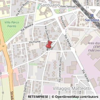 Mappa Via Padre Reginaldo Giuliani, 92, 21047 Saronno, Varese (Lombardia)