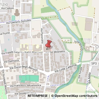 Mappa Via del Molinetto, 1/A, 20871 Vimercate, Monza e Brianza (Lombardia)