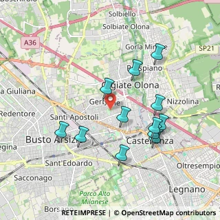 Mappa Via Como, 21057 Olgiate Olona VA, Italia (1.81333)