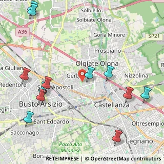 Mappa Via Como, 21057 Olgiate Olona VA, Italia (2.79417)