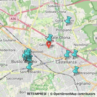 Mappa Via Como, 21057 Olgiate Olona VA, Italia (2.255)