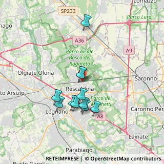 Mappa Via Giorgio de Chirico, 20027 Rescaldina MI, Italia (3.03727)