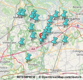 Mappa Via Sant'Ambrogio, 24042 Capriate San Gervasio BG, Italia (6.634)