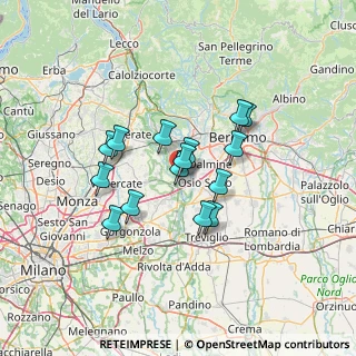 Mappa Via Sant'Ambrogio, 24042 Capriate San Gervasio BG, Italia (10.34333)