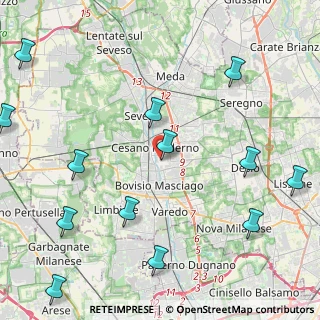 Mappa Via San Vincenzo, 20031 Cesano Maderno MB, Italia (5.74538)