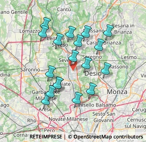 Mappa Via Giacomo Leopardi, 20031 Cesano Maderno MB, Italia (6.58167)